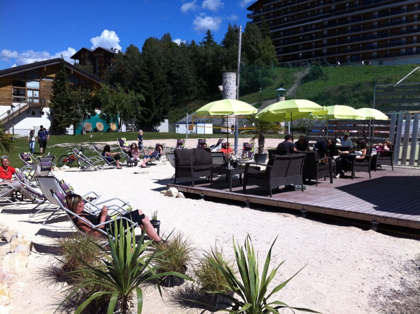 Kleiner Strand in Haute-Nendaz (sommer 2013)