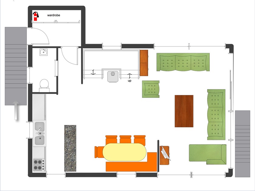 Plattegrond entree